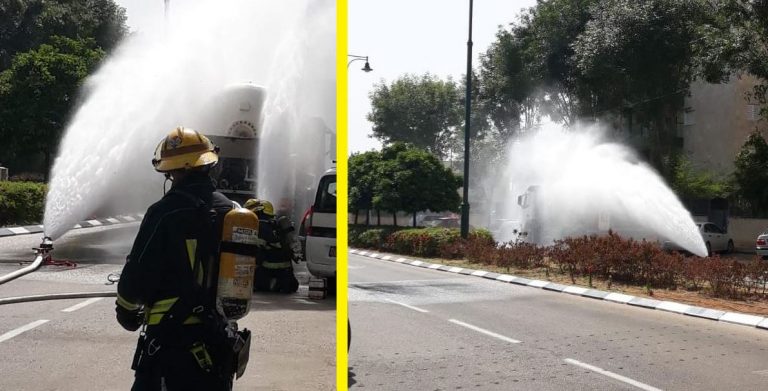 אירוע חריג של דליפת גז גרר חסימת כבישים בחדרה