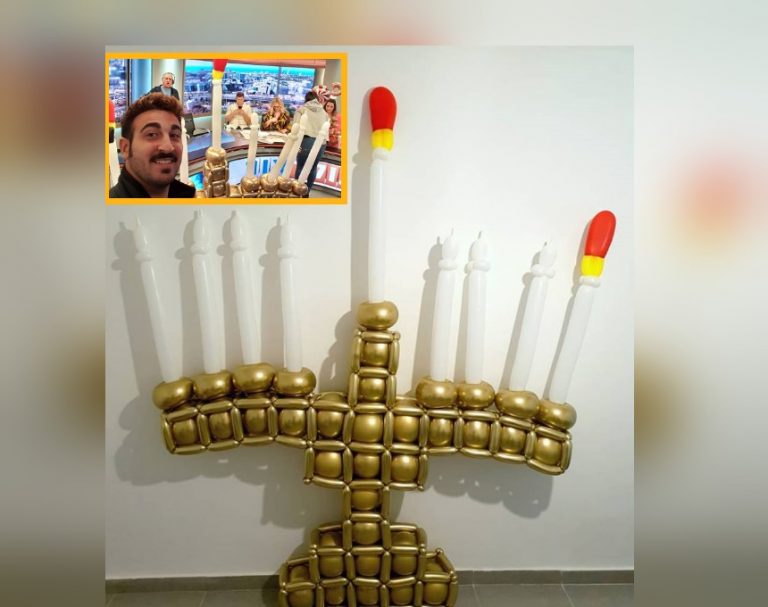 ימי החנוכה והבלונים: טל פחימה מאור עקיבא מככב בטלוויזיה ובקניון רמת אביב
