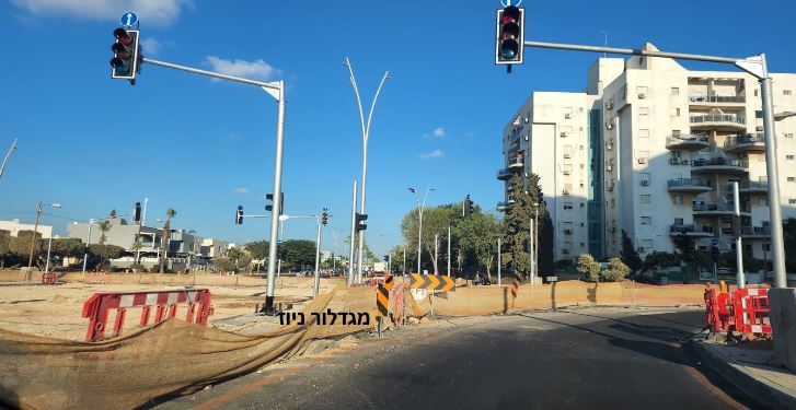 לצורך הפעלת הרמזורים: צומת דוד המלך-הנשיא באור עקיבא ייסגר לתנועה מכל הכיוונים