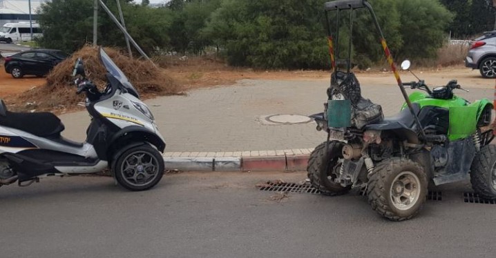 אישום: חסימה בכביש עם טרקטורון בבנימינה הסלימה לאלימות ונזק
