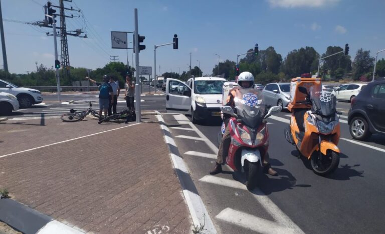 בן 30 פונה מרחוב מנחם בגין בחדרה ל'הלל יפה' עם פגיעת ראש