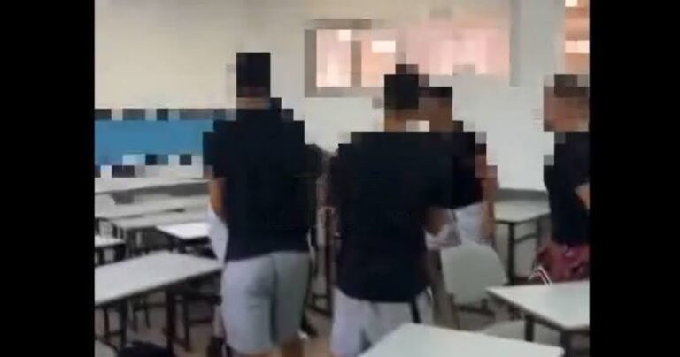 תקיפה אלימה בתיכון בחדרה: נערים היכו תלמיד אחר לעיני המצלמות [וידאו]