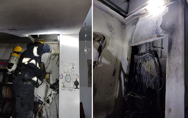 דירה עלתה באש בבניין 15 קומות ברחוב השיקמים באור עקיבא [📸]