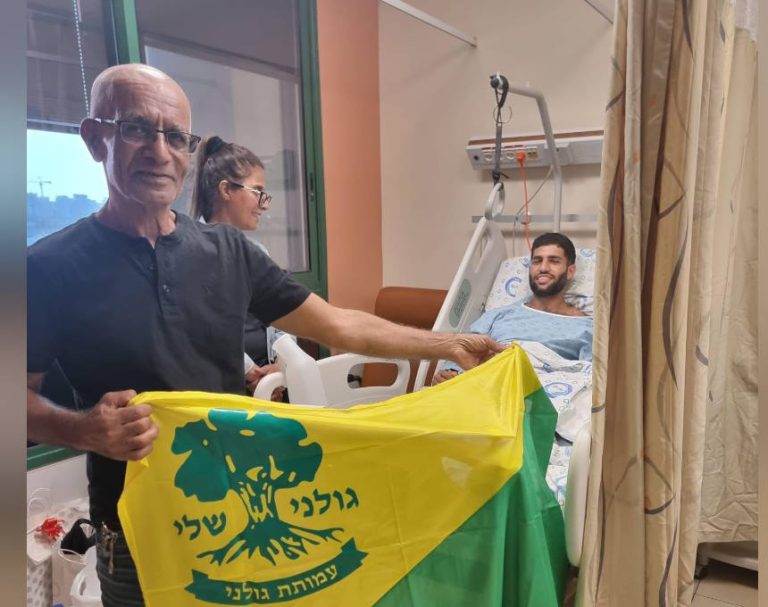 הפצועים בהלל יפה מנפילת הכטב"מ זכו לביקור תומך ואוהב מאור עקיבא: "זו מסירות הנפש שלהם ואומץ הלב"