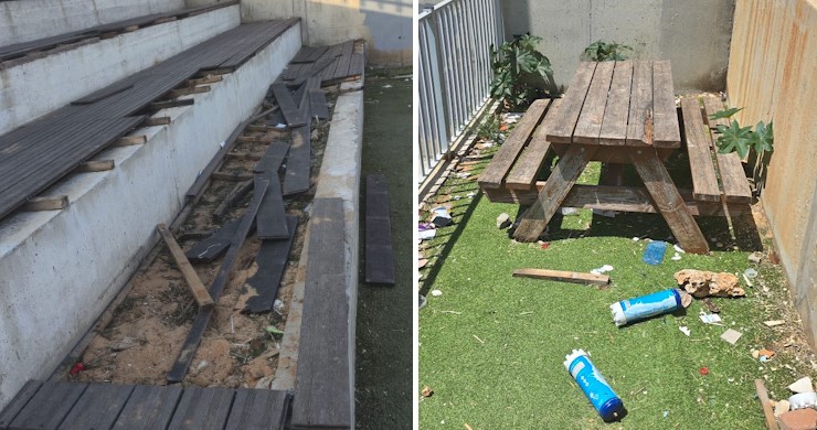 עד להודעה חדשה: מגרשי הקט-רגל בפארק באור עקיבא נסגרו עקב מפגעי בטיחות