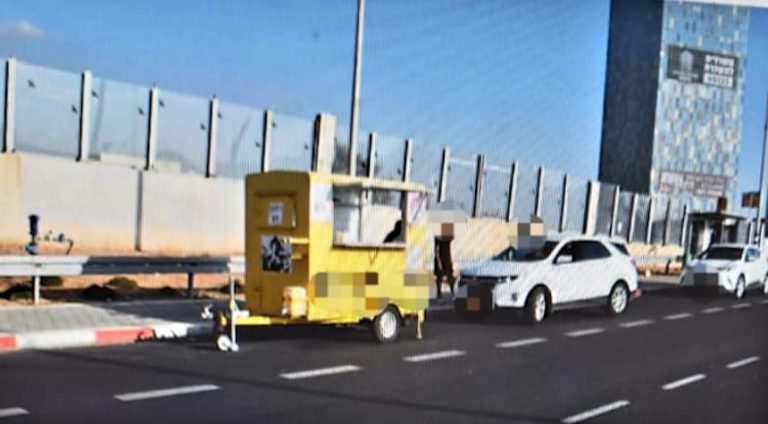 שוד הג'חנון של חדרה: איים באקדח על בעלי הדוכן ונמלט עם הקופה