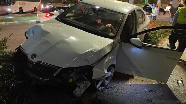 5 פצועים בניהם ילד בן 10 בתאונת דרכים קשה ליד מחלף חנה