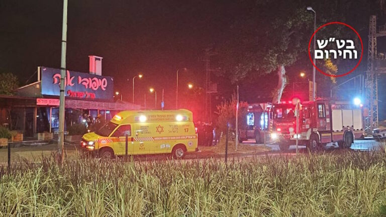 הסלמה פלילית? מסעדה בצומת ברניצקי עלתה באש [וידאו]