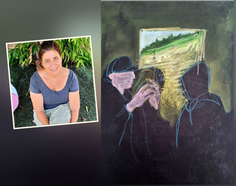 האמנית מחדרה ש"חזתה" בציוריה את אירועי השבעה באוקטובר לפני מספר שנים