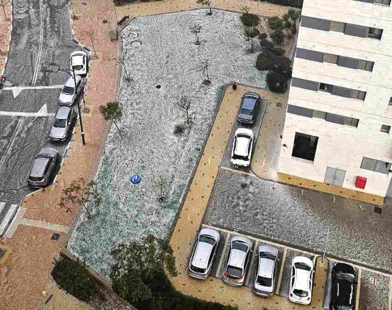 מזג אוויר גשום עם סופות רעמים בסוף השבוע | צפו בברד באור עקיבא [וידאו]